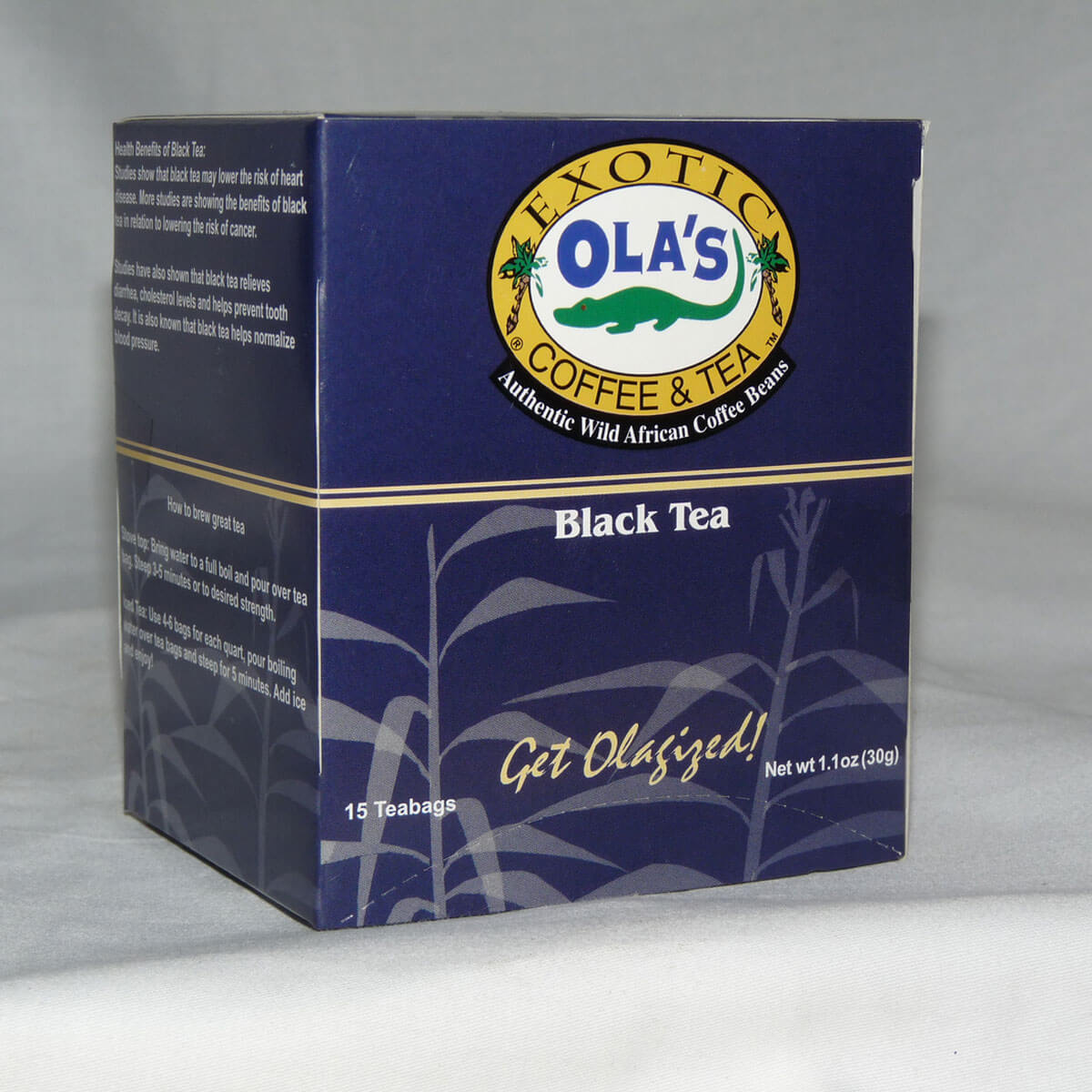 Ola's Organic Black Tea box