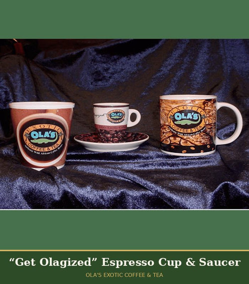 Get Olagized espresso cup and saucer
