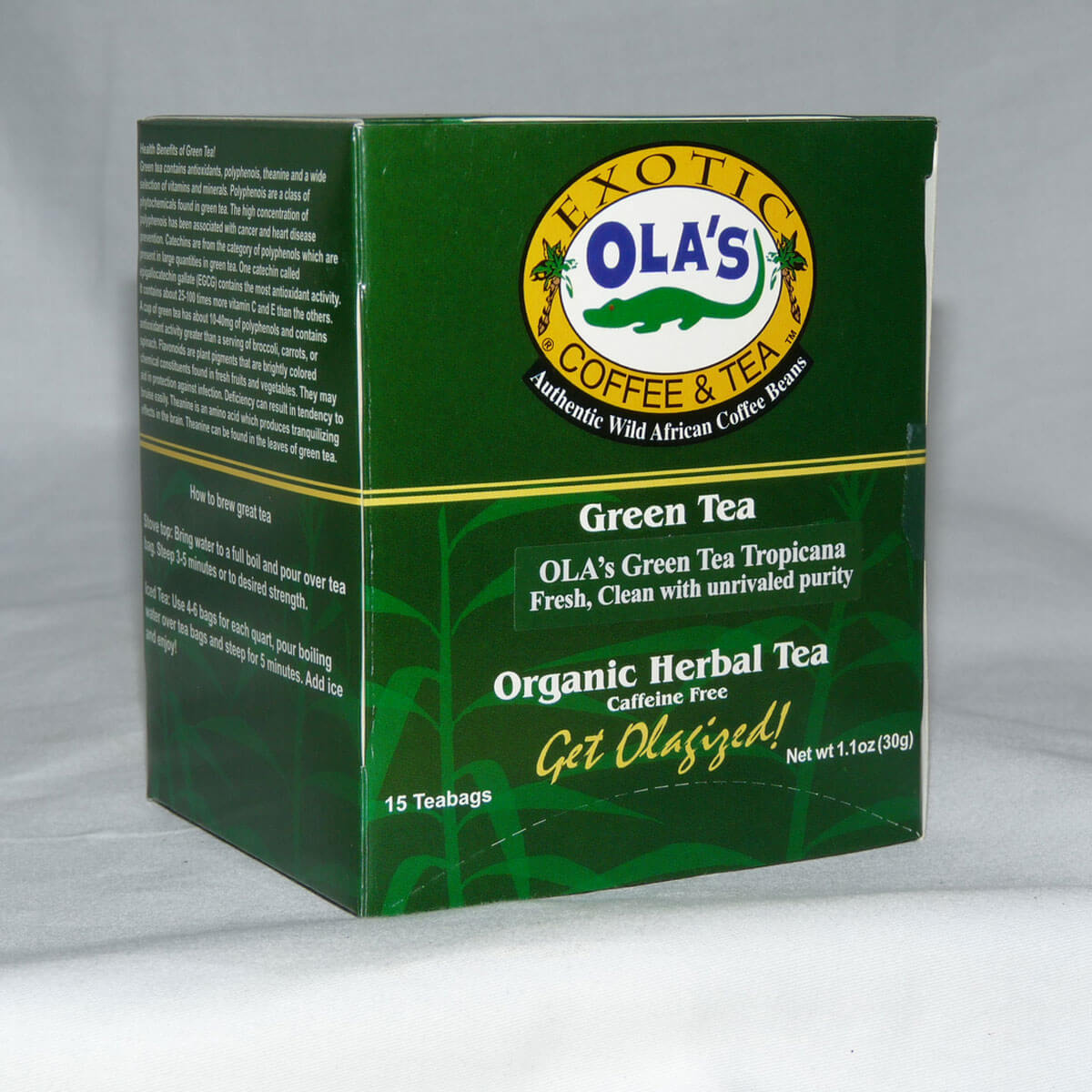 Ola's King Jasmine green tea box